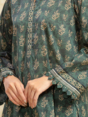 edenrobe Allure Unstitched Printed Khaddar 3Pc Suit EWU5A3-36096
