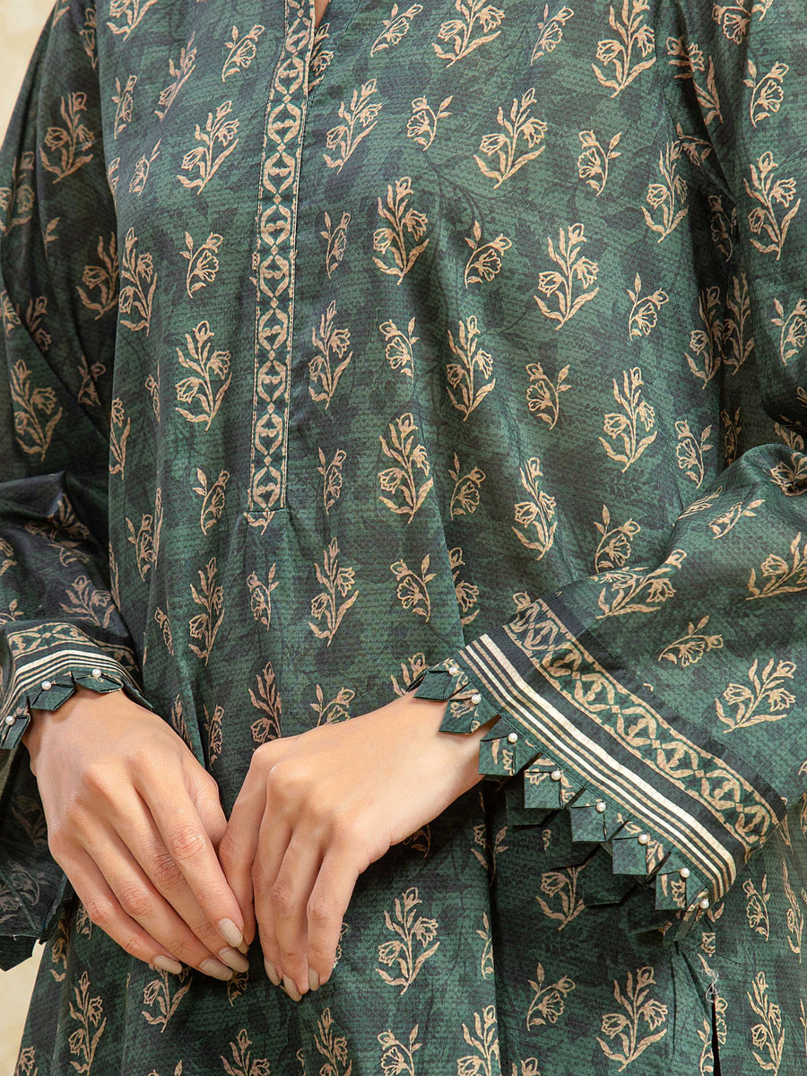 edenrobe Allure Unstitched Printed Khaddar 3Pc Suit EWU5A3-36096