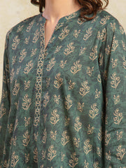 edenrobe Allure Unstitched Printed Khaddar 3Pc Suit EWU5A3-36096