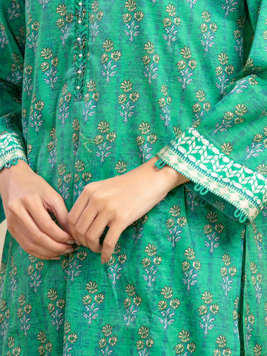 edenrobe Allure Unstitched Printed Khaddar 3Pc Suit EWU5A3-36097