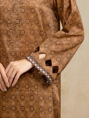 edenrobe Allure Unstitched Printed Khaddar 3Pc Suit EWU5A3-36099