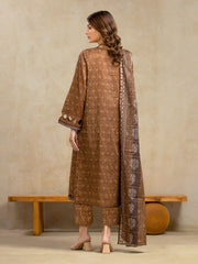 edenrobe Allure Unstitched Printed Khaddar 3Pc Suit EWU5A3-36099