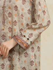 edenrobe Allure Unstitched Printed Khaddar 3Pc Suit EWU5A3-36102