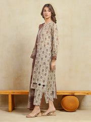 edenrobe Allure Unstitched Printed Khaddar 3Pc Suit EWU5A3-36102