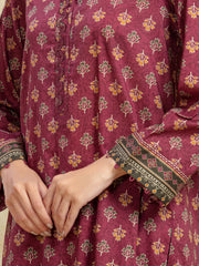 edenrobe Allure Unstitched Printed Khaddar 3Pc Suit EWU5A3-36105