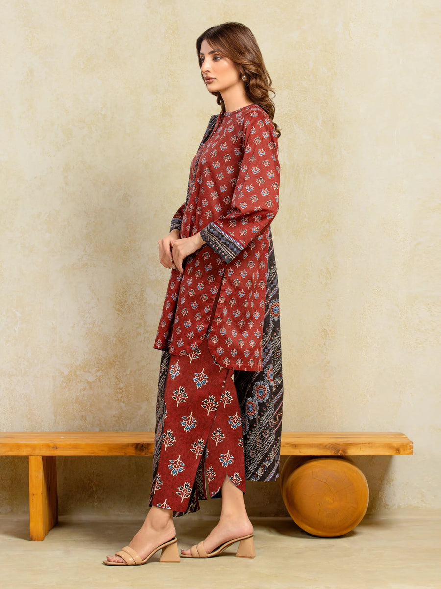 edenrobe Allure Unstitched Printed Khaddar 3Pc Suit EWU5A3-36106