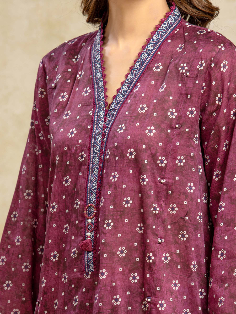edenrobe Allure Unstitched Printed Khaddar 3Pc Suit EWU5A3-36107
