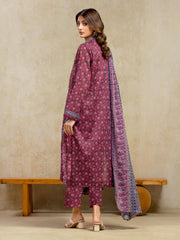 edenrobe Allure Unstitched Printed Khaddar 3Pc Suit EWU5A3-36107