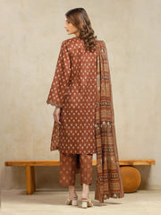 edenrobe Allure Unstitched Printed Khaddar 3Pc Suit EWU5A3-36108