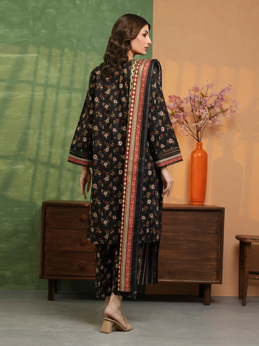edenrobe Allure Unstitched Printed Khaddar 3Pc Suit EWU5A3-36111