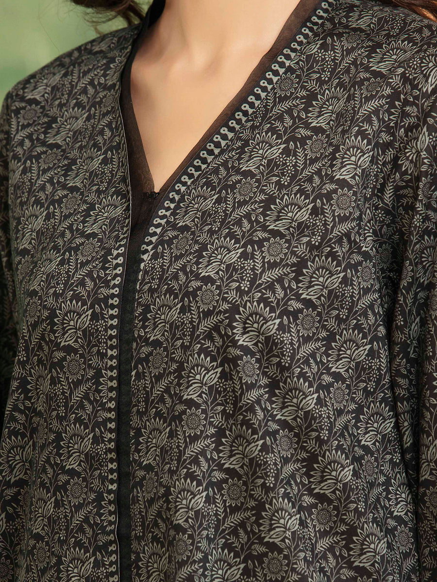 edenrobe Allure Unstitched Printed Khaddar 3Pc Suit EWU5A3-36112