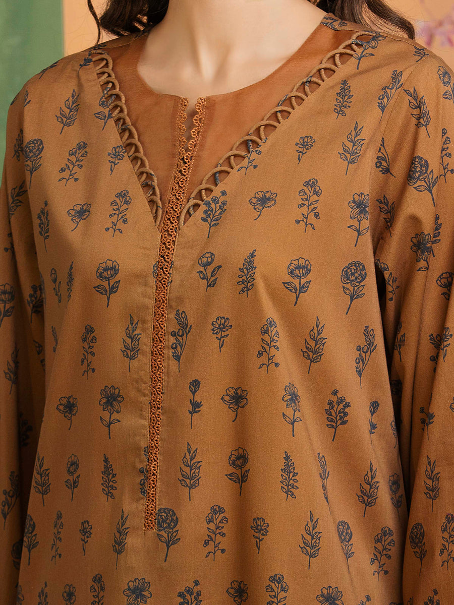 edenrobe Allure Unstitched Printed Khaddar 3Pc Suit EWU5A3-36113