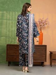 edenrobe Allure Unstitched Printed Khaddar 3Pc Suit EWU5A3-36114