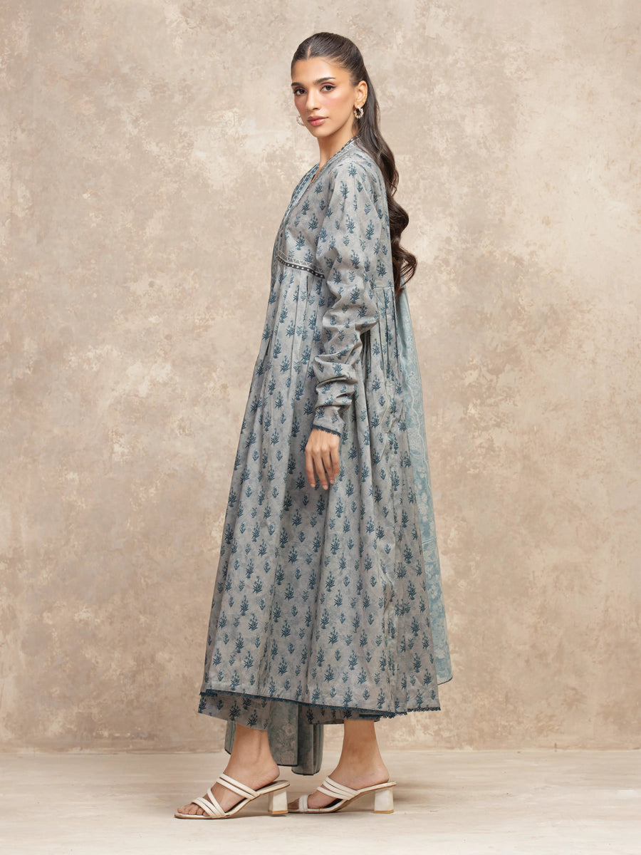 edenrobe Allure Unstitched Printed Khaddar 3Pc Suit EWU5A3-36119