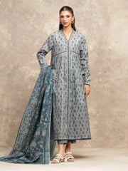 edenrobe Allure Unstitched Printed Khaddar 3Pc Suit EWU5A3-36119