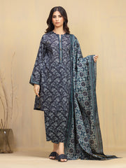edenrobe Allure Unstitched Printed Khaddar 3Pc Suit EWU5A3-36124
