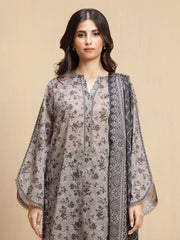 edenrobe Allure Unstitched Printed Khaddar 3Pc Suit EWU5A3-36126