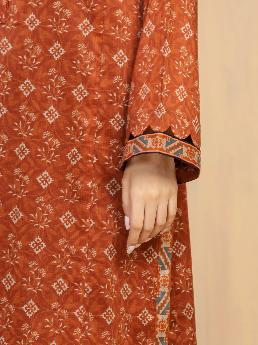 edenrobe Allure Unstitched Printed Khaddar 3Pc Suit EWU5A3-36128