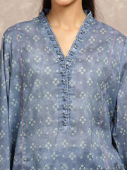 edenrobe Allure Unstitched Printed Khaddar 3Pc Suit EWU5A3-36132