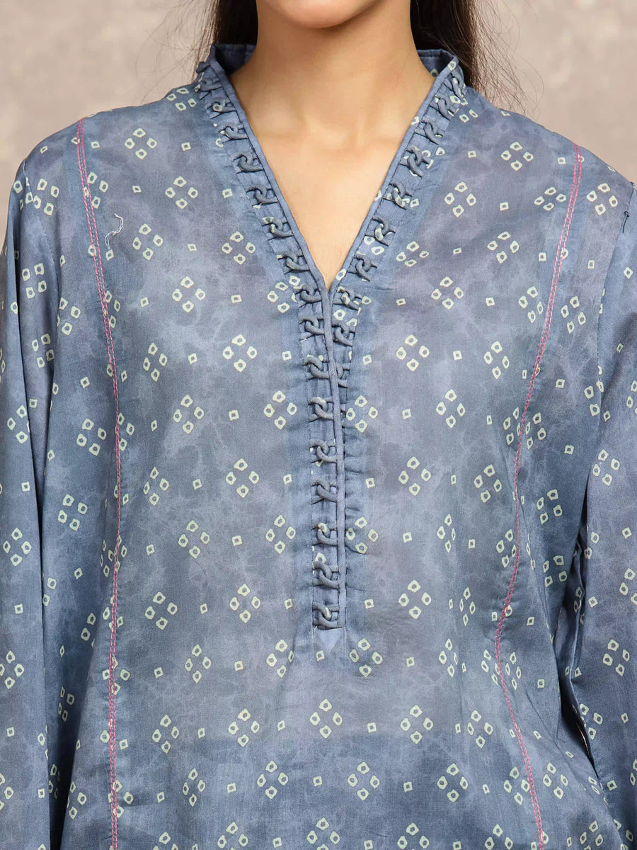 edenrobe Allure Unstitched Printed Khaddar 3Pc Suit EWU5A3-36132