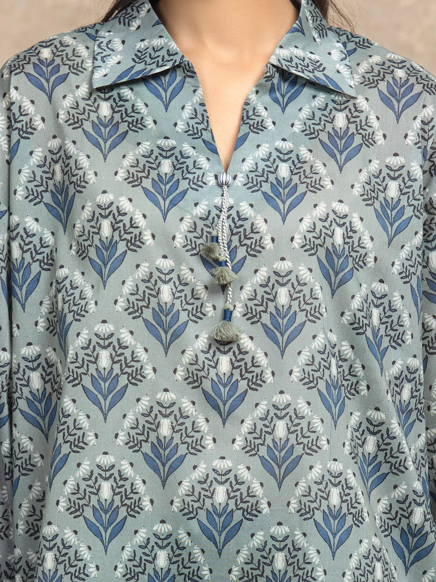 edenrobe Allure Unstitched Printed Khaddar 3Pc Suit EWU5A3-36133