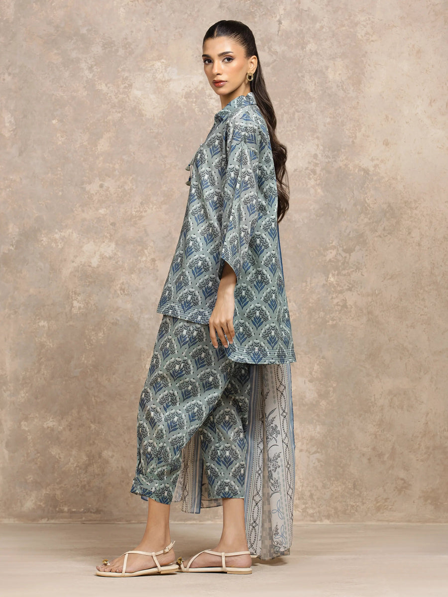 edenrobe Allure Unstitched Printed Khaddar 3Pc Suit EWU5A3-36133