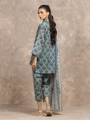 edenrobe Allure Unstitched Printed Khaddar 3Pc Suit EWU5A3-36133