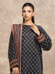 edenrobe Allure Unstitched Printed Khaddar 3Pc Suit EWU5A3-36134
