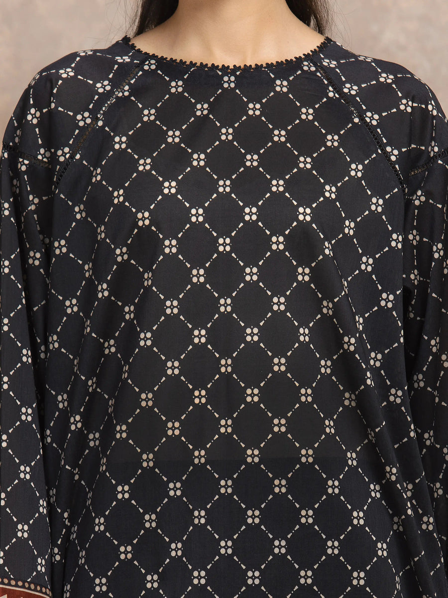 edenrobe Allure Unstitched Printed Khaddar 3Pc Suit EWU5A3-36134