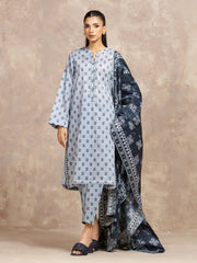 edenrobe Allure Unstitched Printed Khaddar 3Pc Suit EWU5A3-36137