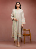 edenrobe Block Print Cambric Unstitched 3Pc Suit EWU5M1-023