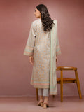 edenrobe Block Print Cambric Unstitched 3Pc Suit EWU5M1-023