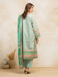 edenrobe Block Print Cambric Unstitched 3Pc Suit EWU5M1-025