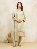 edenrobe Block Print Cambric Unstitched 3Pc Suit EWU5M1-027