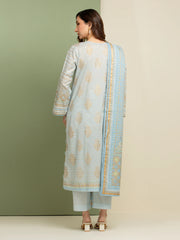 edenrobe Merak Block Art Printed Cambric Unstitched 3Pc Suit EWU5M1-031