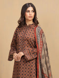edenrobe Allure Unstitched Printed Khaddar 3Pc Suit EWU5M3-002