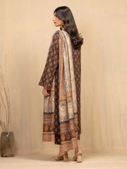 edenrobe Allure Unstitched Printed Khaddar 3Pc Suit EWU5M3-003