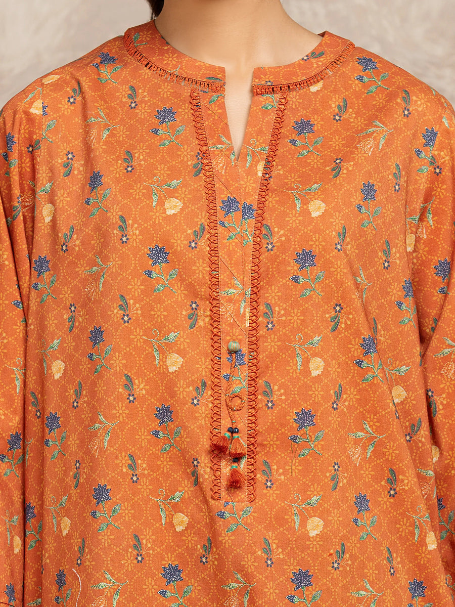 edenrobe Allure Unstitched Printed Khaddar 3Pc Suit EWU5M3-004