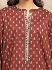 edenrobe Allure Unstitched Printed Khaddar 3Pc Suit EWU5M3-009