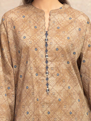 edenrobe Allure Unstitched Printed Khaddar 3Pc Suit EWU5M3-011