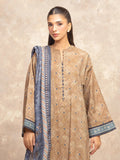 edenrobe Allure Unstitched Printed Khaddar 3Pc Suit EWU5M3-011