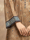 edenrobe Allure Unstitched Printed Khaddar 3Pc Suit EWU5M3-011