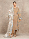 edenrobe Allure Unstitched Printed Khaddar 3Pc Suit EWU5M3-012