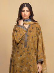 edenrobe Allure Unstitched Printed Khaddar 3Pc Suit EWU5M3-014