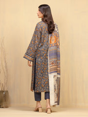 edenrobe Allure Unstitched Printed Khaddar 3Pc Suit EWU5M3-019