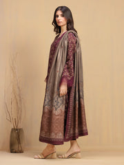 edenrobe Allure Unstitched Printed Khaddar 3Pc Suit EWU5M3-021