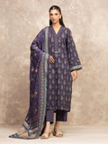 edenrobe Allure Unstitched Printed Khaddar 3Pc Suit EWU5M3-024