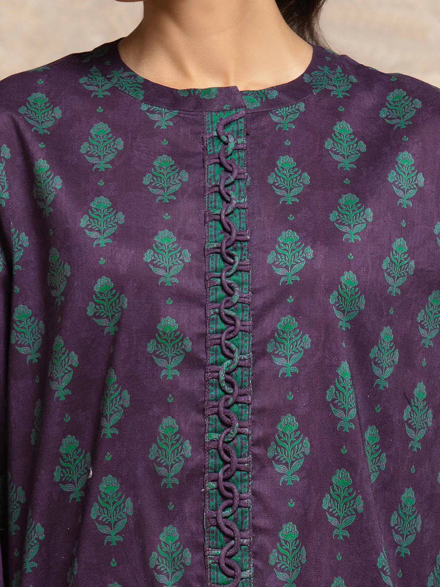 edenrobe Allure Unstitched Printed Khaddar 3Pc Suit EWU5M3-026