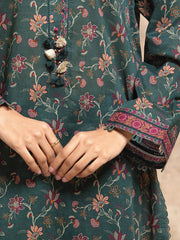 edenrobe Allure Unstitched Printed Khaddar 3Pc Suit EWU5M3-027