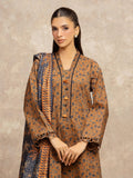edenrobe Allure Unstitched Printed Khaddar 3Pc Suit EWU5M3-029